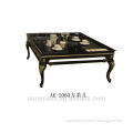 new classical antique living room hand carved solid wood silver foiled tea table